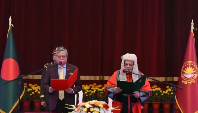 শপথ নিলেন ২৬তম প্রধান বিচারপতি জুবায়ের রহমান চৌধুরী