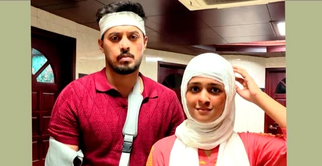 মাথায় ব্যান্ডেজ, হাতে চোট, ইরফান-সাদিয়ার কী হয়েছে?